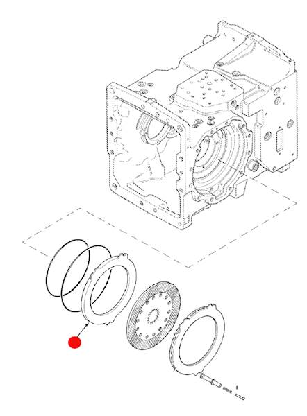 TARCZA DOCISKOWA HAMULCA CASE fi 305x217