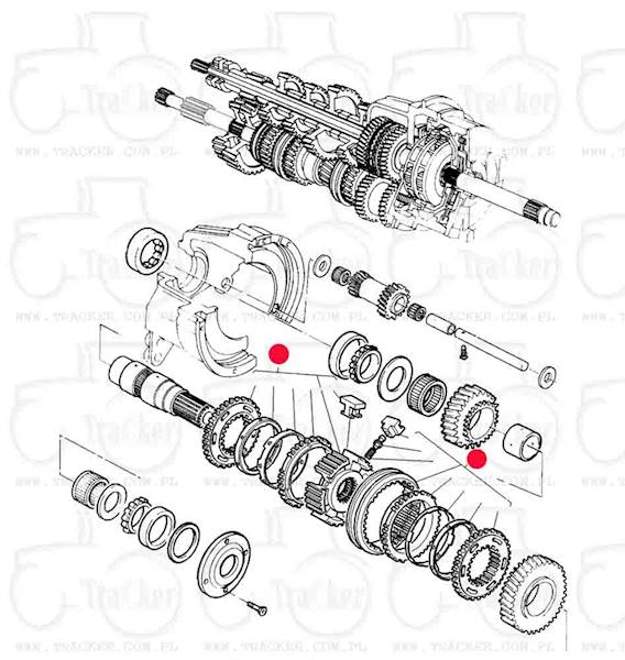 SYNCHRONIZTOR REVERSU MASSEY FERGUSON