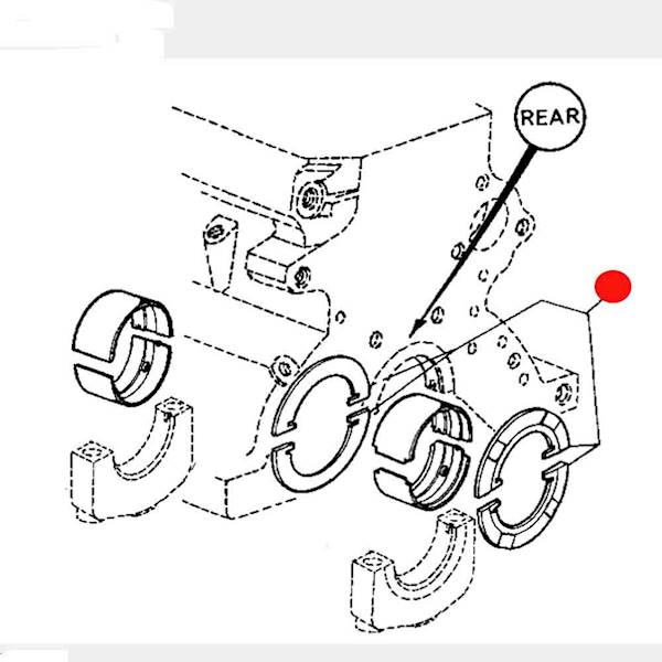 PÓŁPIERŚCIENIE OPOROWE JOHN DEERE