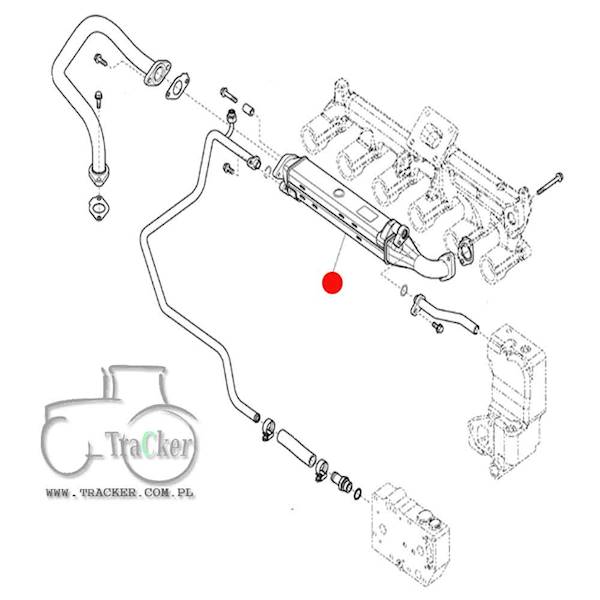 WIENNIK CIEPŁA JOHN DEERE SN RE535729 L-430 mm
