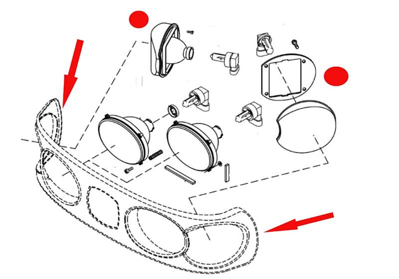 LAMPA ROBOCZA JOHN DEERE 1 KPL-2 SZT RE205361