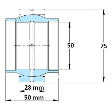 ŁOŻYSKO PRZEGUBOWE ŚLIZGOWE