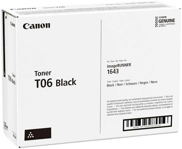 TONER CANON T06 black - iR1643i / iR1643iF