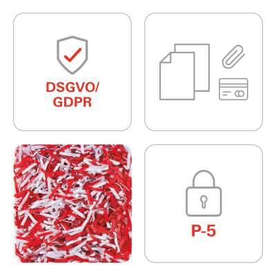 NISZCZARKA HSM SECURIO AF150 z podajnikiem kosz 35L , cięcie ścinki 1,9x15mm , wydajność do 150 arkuszy