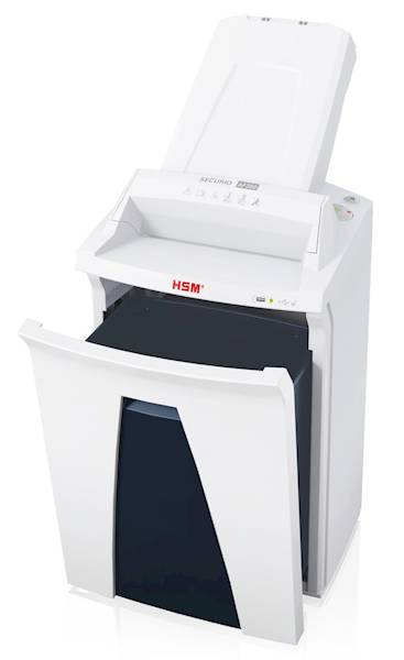 NISZCZARKA HSM SECURIO AF350 z podajnikiem kosz 35L , cięcie ścinki 1,9x15mm , wydajność do 350 arkuszy