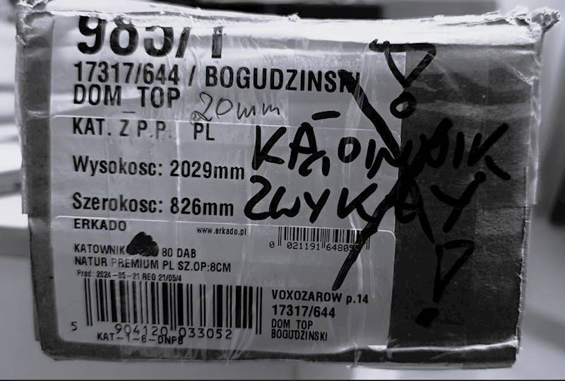 KĄTOWNIK 20 mm ERKADO 80 DĄB NATUR PREMIUM 8CM