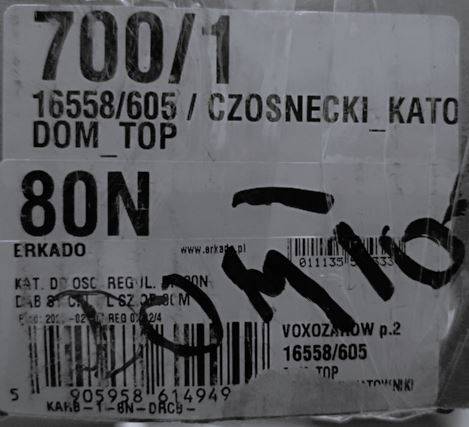 KĄTOWNIK 20 mm ERKADO 80N DĄB ST CPL 8 CM