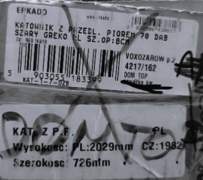 KĄTOWNIK Z PRZEDŁ. PIÓREM 70 DĄB SZARY GREKO