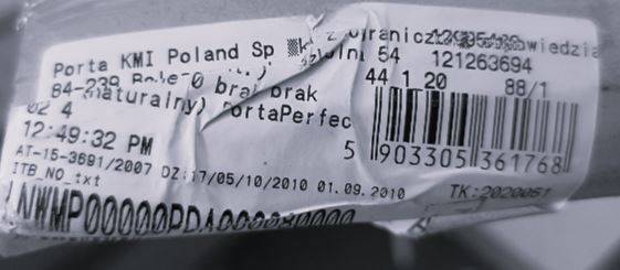 OPASKA MASKUJĄCA PORTA DĄB NATURALNY KPL 8cm