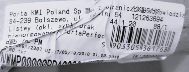 OPASKA MASKUJĄCA PORTA DĄB NATURALNY KPL 8cm