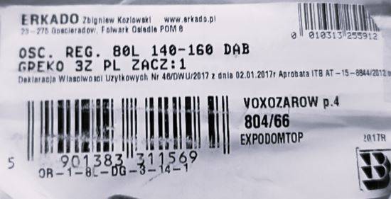 OŚCIEŻNICA REG. 140-160 80L DĄB GREKO