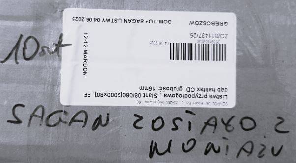 LISTWA MDF VIVENTO SLANT 03 DĄB HALIFAX 8cm 