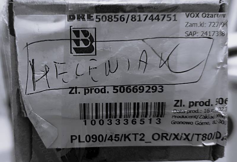 KĄTOWNIK Z PRZEDŁ. PIÓREM 90 DĄB BIELONY RYFLA DRE