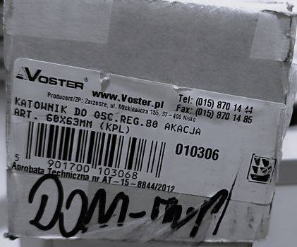 KĄTOWNIK Z PRZEDŁ. PIÓREM 80 AKACJA ART VOSTER