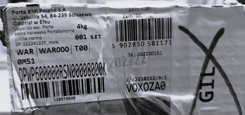 KĄTOWNIK Z PRZEDŁ. PIÓREM SOSNA NORWESKA PORTA