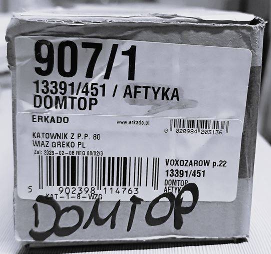 KĄTOWNIK Z PRZEDŁ. PIÓREM 80 WIĄZ GREKO 8/45