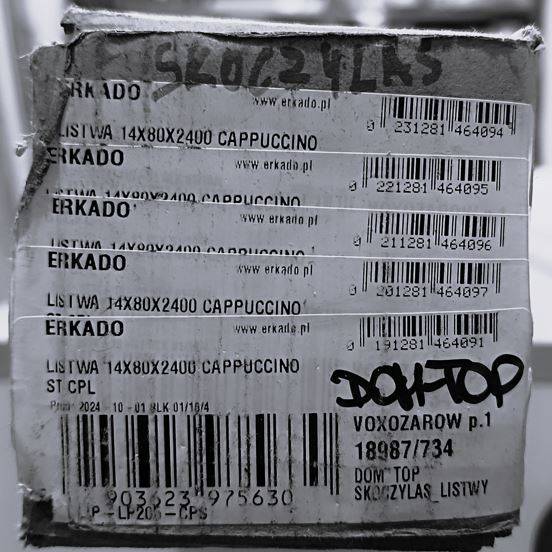 LISTWA MDF ERKADO CAPPUCCINO ST CPL 80X14X2400mm