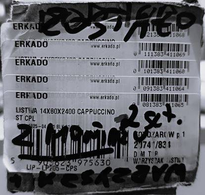 LISTWA MDF ERKADO CAPPUCCINO ST CPL 80X14X2400mm