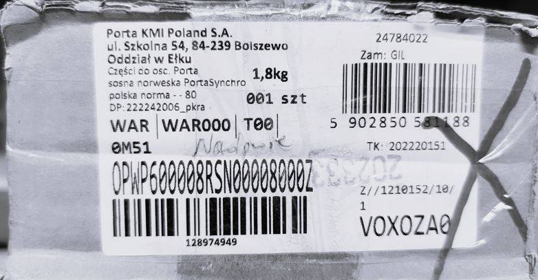 NADPROŻE KĄTOWNIKA PRZEDŁ. SOSNA NORWESKA 8/45