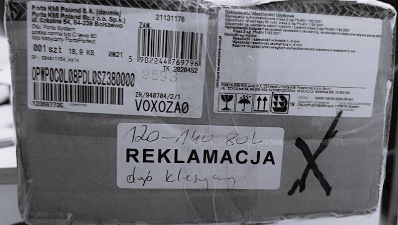 OŚCIEŻNICA REG. 120-140 80L DĄB KLASYCZNY PORTA