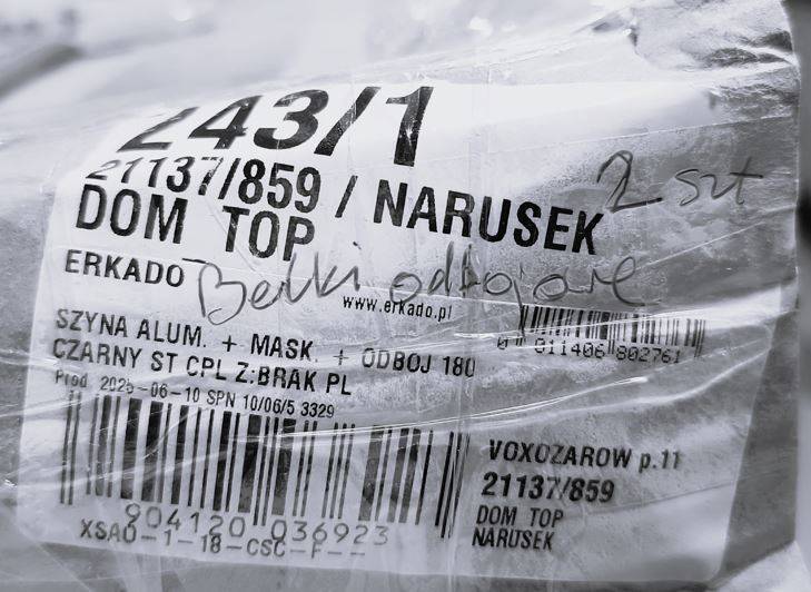 BELKA ODBOJOWA ERKADO CZARNY ST CPL WYS. STANDARD