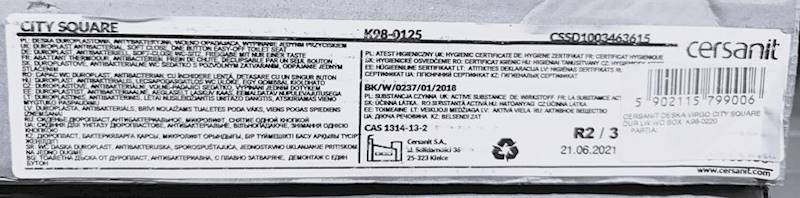 DESKA CERSANIT CITY SQUARE K98-0125