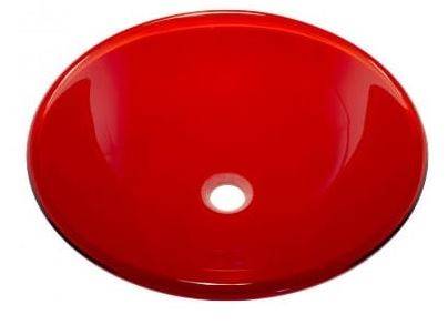 UMYWALKA SZKLANA 42X14,5 CZERWONA US-8305