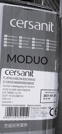 UMYWALKA MEBLOWA MODUO 60X45 BOX K116-011