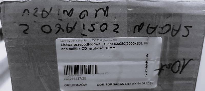 LISTWA MDF VIVENTO SLANT 03 DĄB HALIFAX 8cm 