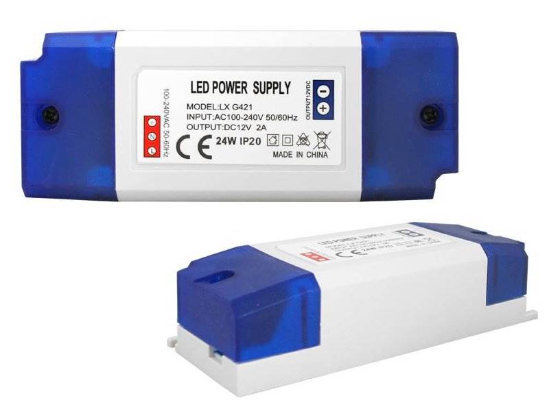 ZASILACZ MONTAŻOWY DO TAŚM LED 12V - 2A /  24W