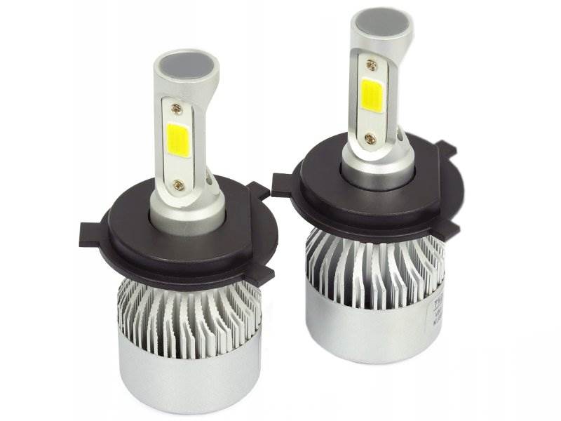 Żarówka LED H4 72W 16000lm COB zestaw 2 szt.
