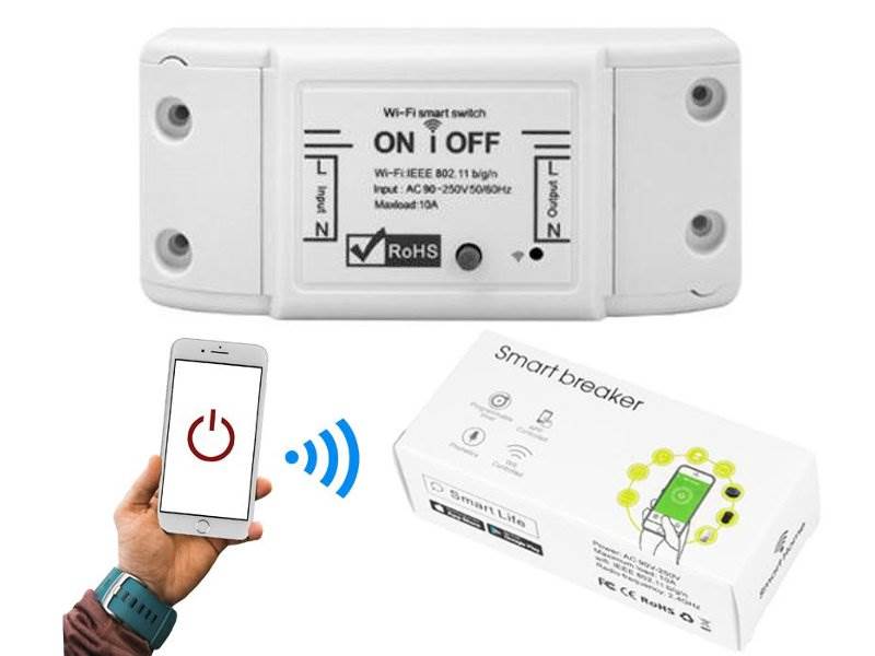 Smart breaker WiFi 230V włącznik wyłącznik IOS