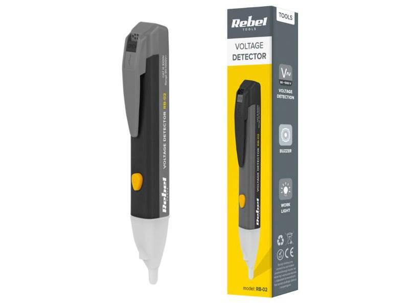 TESTER PRÓBNIK DETEKTOR NAPIĘCIA REBEL 1000V RB02