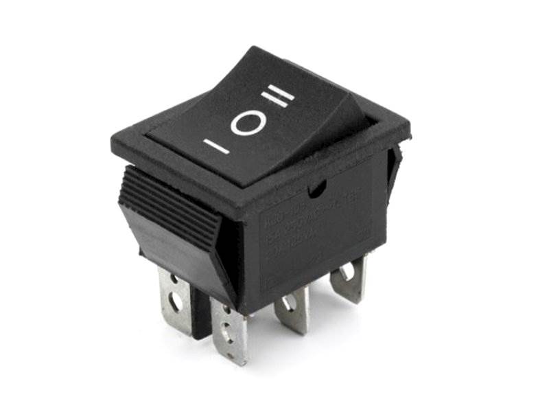 Przełącznik ON-OFF-ON 15A 250V czarny 3 poz.