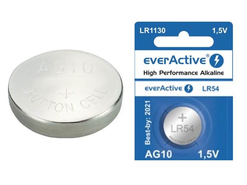 Bateria alka. 1,5V everActive AG10 G10 LR1130 LR54