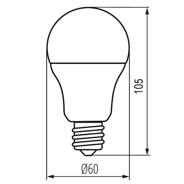 Żarówka LED E27 8W / 230V Vita A60 4000K neutralna