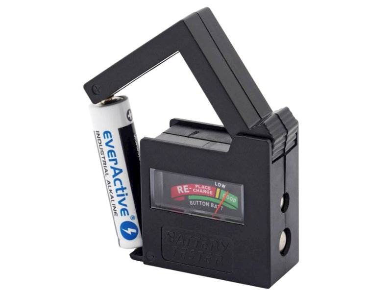 Tester baterii akumulatorków AAA, AA, 9V