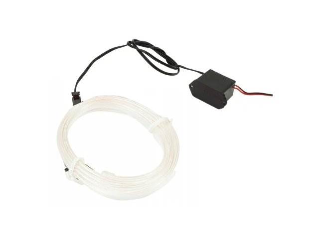 Światłowód EL WIRE Taśma Ambient LED 2m b.zimny