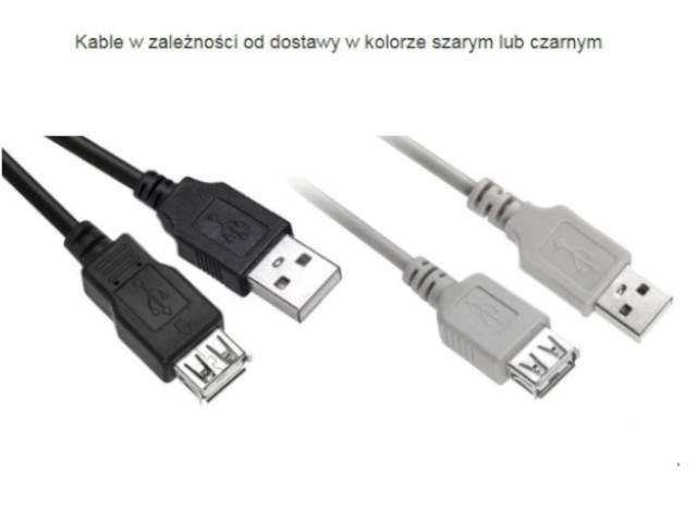 Kabel łącznik USB gniazdo - wtyk 3m