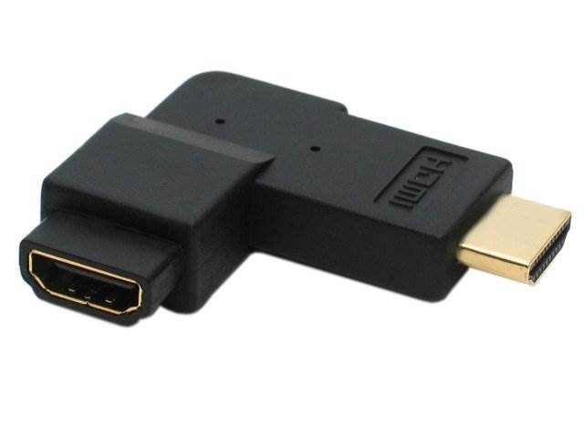 Przejściówka kątowa płaska HDMI - PRAWA