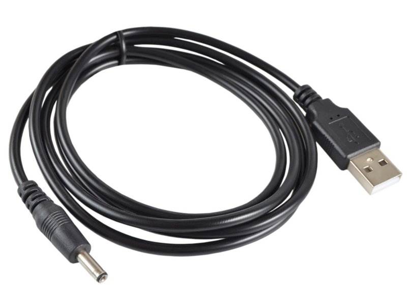 Kabel USB A - wtyk DC 1.35/3.5 - 1,2m