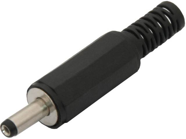 Wtyk zasilający DC na kabel 2.1/5.5 - plastik