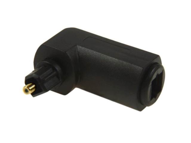 Adapter optyczny TOSLINK wt. - gniazdo TOSLINK kąt