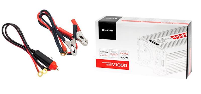 Przetwornica napięcia samochodowa 24V / 230V 500W