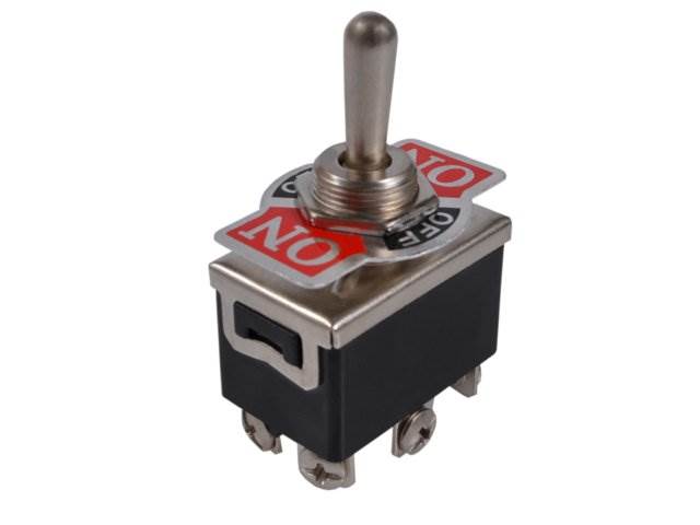 Przełącznik dźwigniowy TS-600 ON-OFF-ON chwilowy