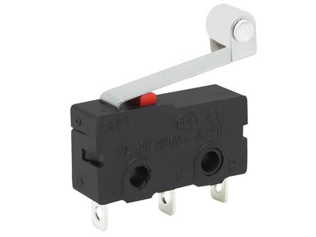 Przełącznik krańcowy z rolką 3 pin 5A / 250V