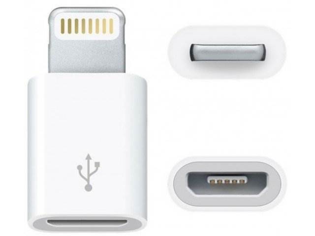 Adapter przejściówka USB micro - Iphone 5/6/7 wtyk