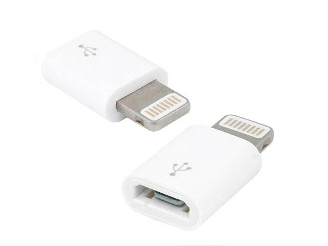 Adapter przejściówka USB micro - Iphone 5/6/7 wtyk