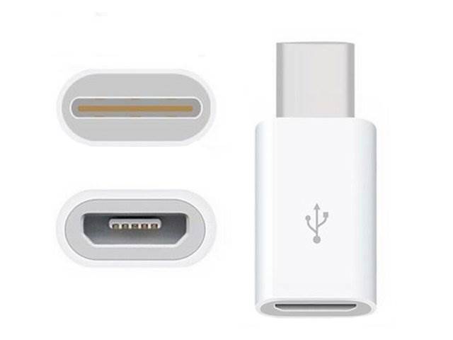 Adapter przejściówka micro USB - USB typ C wtyk WH