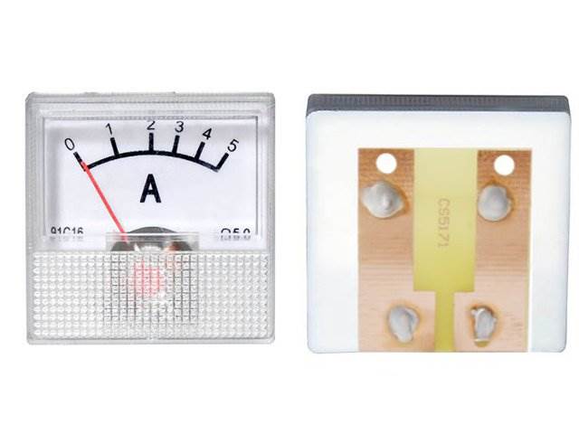 Miernik amperomierz kwadratowy mini 5A + bocznik